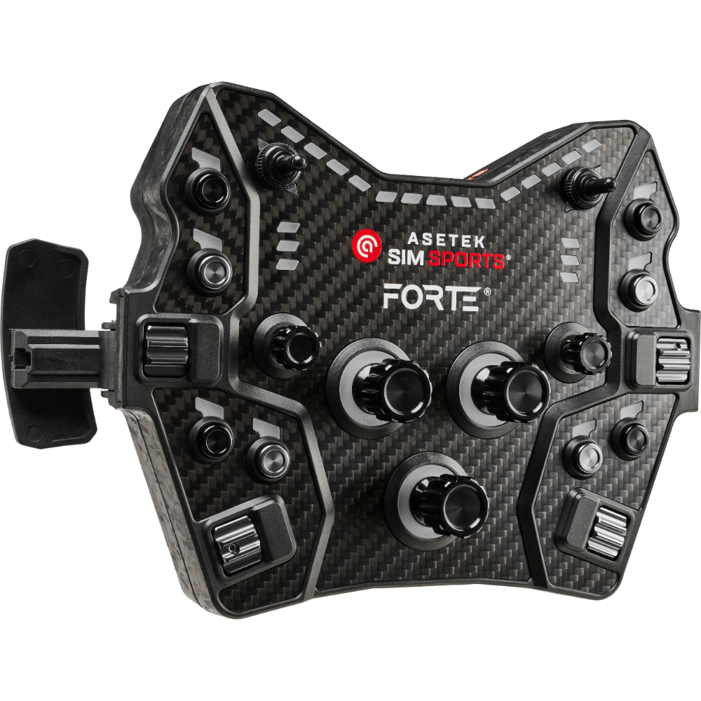 Forte® GT Button Box (Black, Aluminum) – Asetek Racing™ US