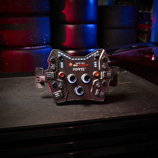 Asetek Forte GT Steering Wheel Black Aluminum