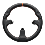 Round Black Leather Rim