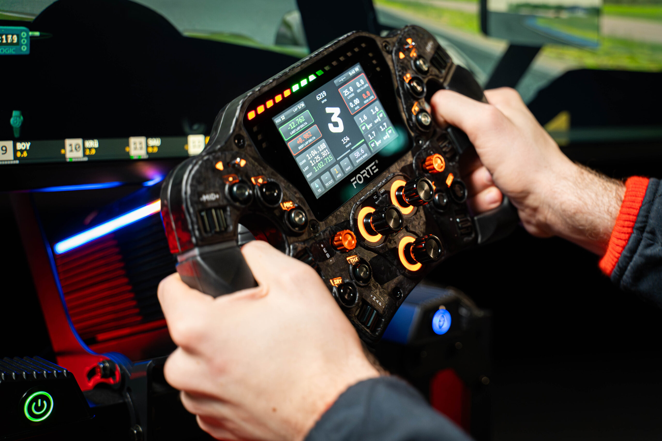 Asetek SimSports Sim Racing Steering Wheel Forte Pro