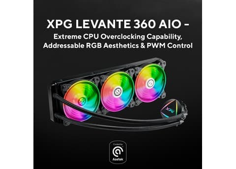 XPG LEVANTE 360 AIO for Extreme CPU Overclocking Capability - Asetek