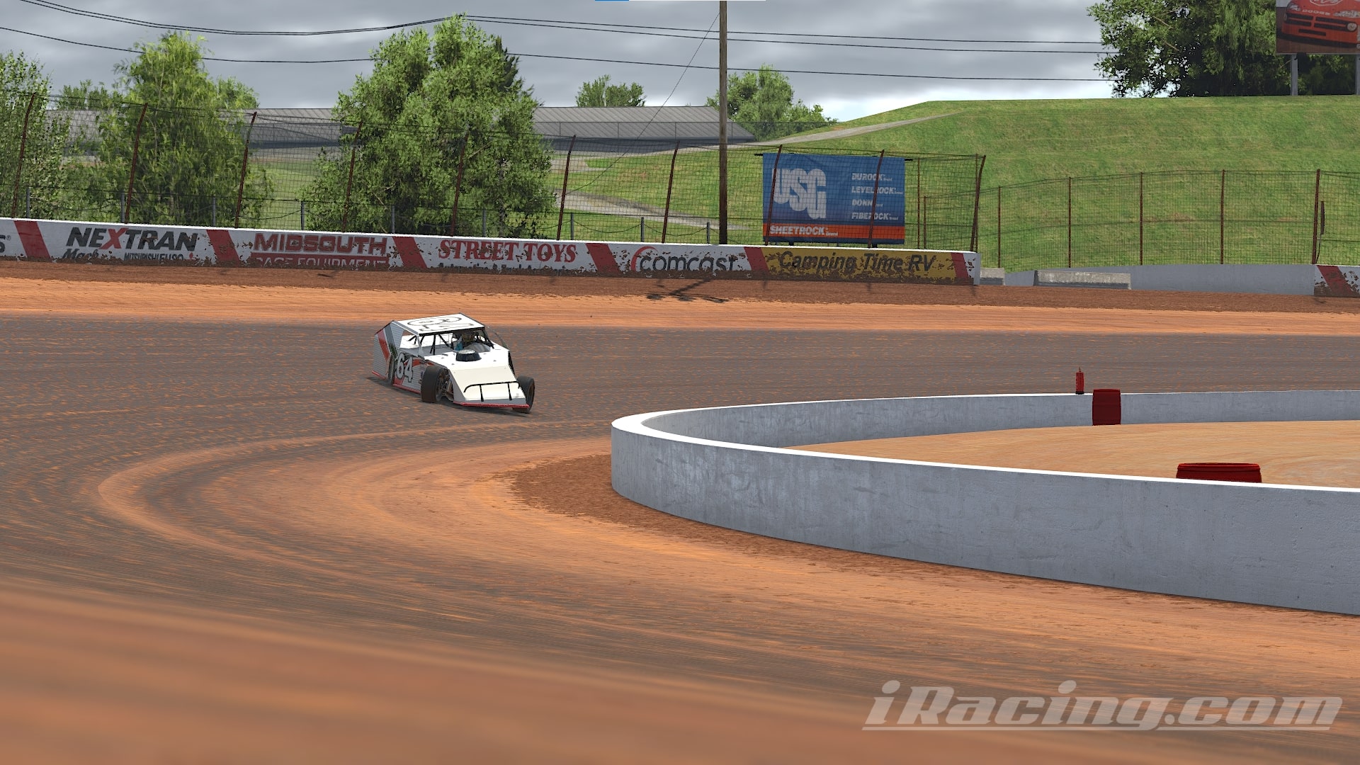 dirt oval asetek simsports iracing