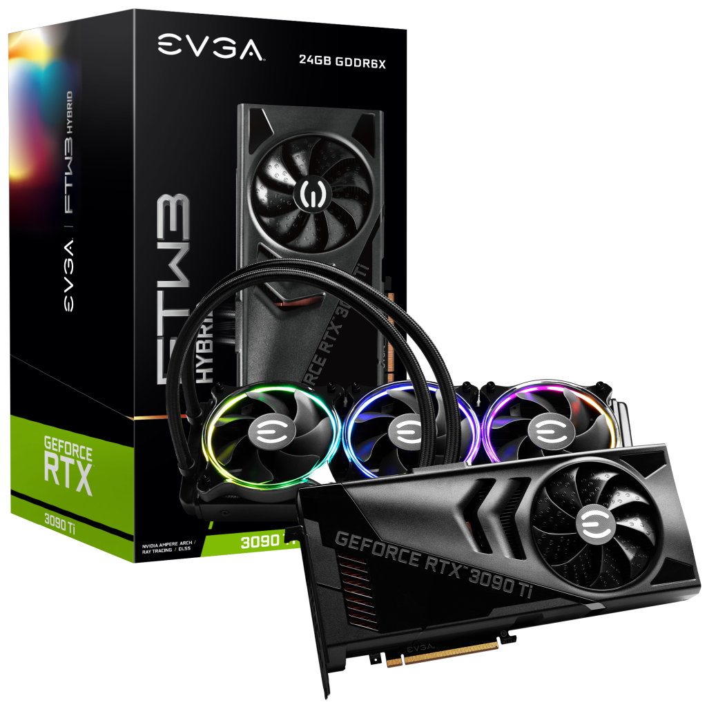 EVGA Releases GeForce RTX 3090 Ti FTW3 ULTRA HYBRID GAMING with 
