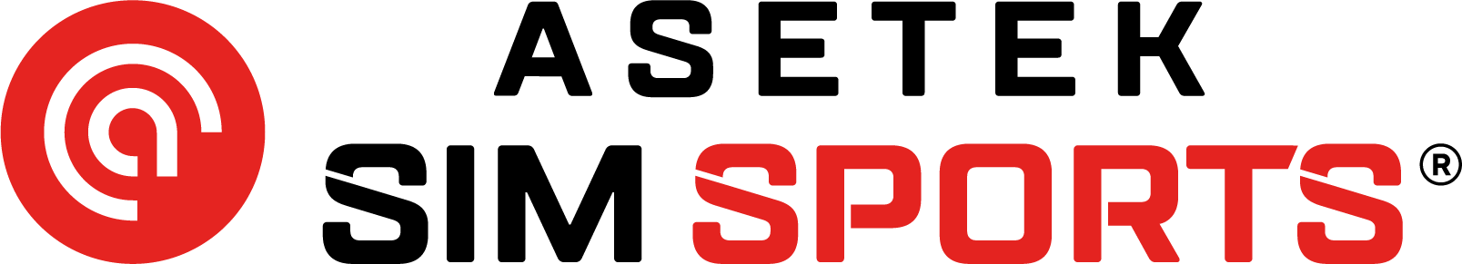 Asetek SimSport Logo Horizontal Black PNG
